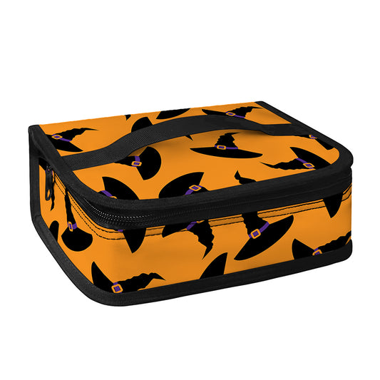 Halloween Witch Hat Pattern Print Small Lunch Bag