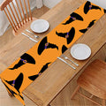 Halloween Witch Hat Pattern Print Table Runner