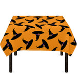 Halloween Witch Hat Pattern Print Tablecloth