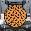 Halloween Witch Hat Pattern Print Tire Cover
