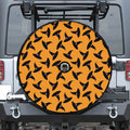 Halloween Witch Hat Pattern Print Tire Cover With Camera Hole