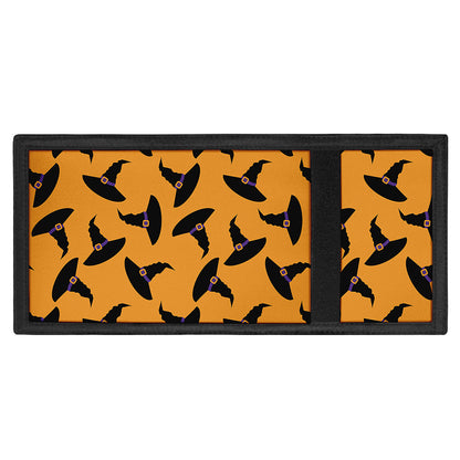Halloween Witch Hat Pattern Print Trifold Wallet