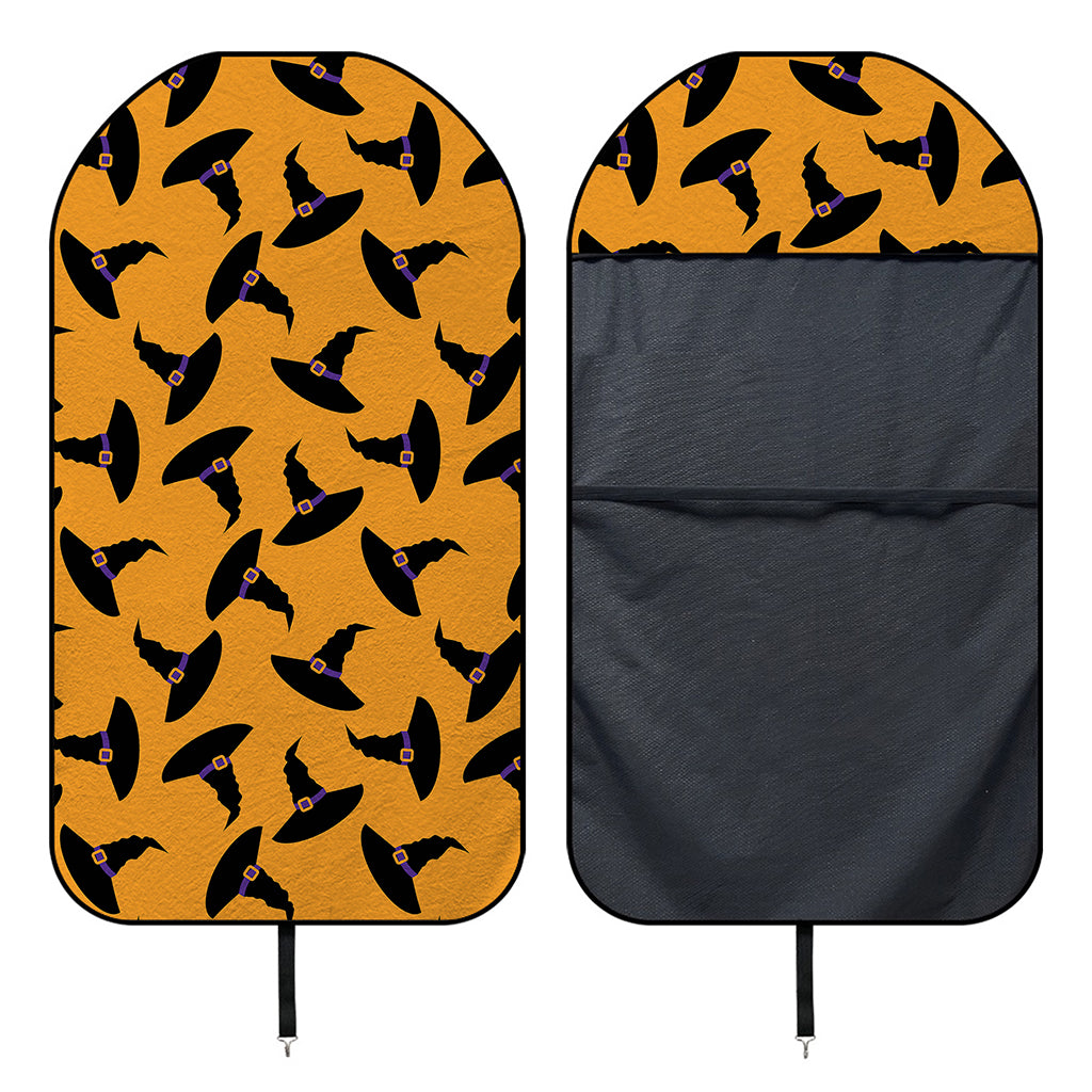 Halloween Witch Hat Pattern Print Waterproof Car Seat Cover