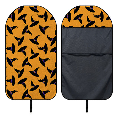 Halloween Witch Hat Pattern Print Waterproof Car Seat Cover