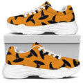 Halloween Witch Hat Pattern Print White Chunky Shoes