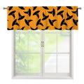 Halloween Witch Hat Pattern Print Window Valance