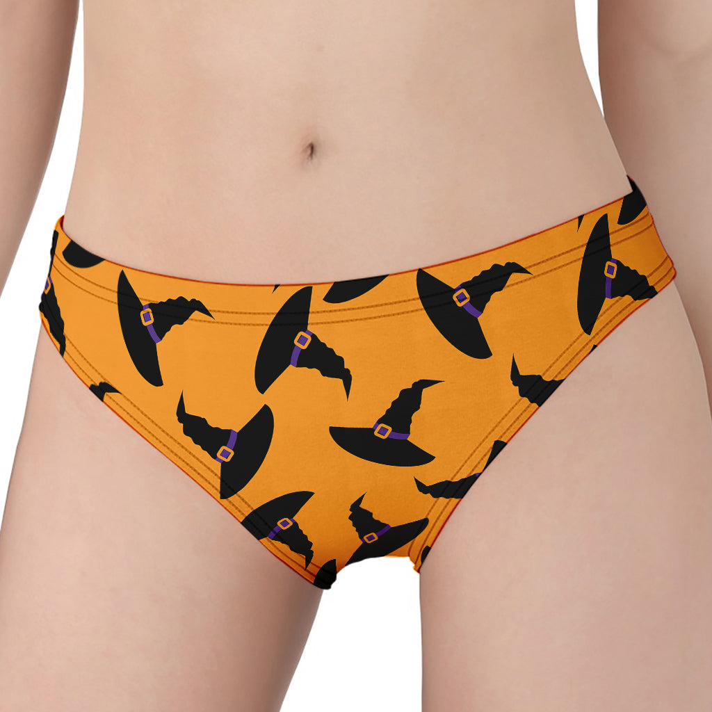 Halloween Witch Hat Pattern Print Women's Panties