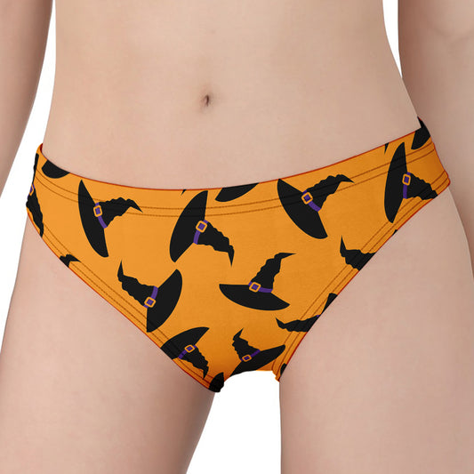 Halloween Witch Hat Pattern Print Women's Panties