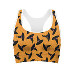 Halloween Witch Hat Pattern Print Women's Sports Bra
