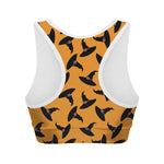 Halloween Witch Hat Pattern Print Women's Sports Bra