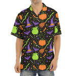Halloween Wizard Pattern Print Aloha Shirt