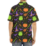 Halloween Wizard Pattern Print Aloha Shirt