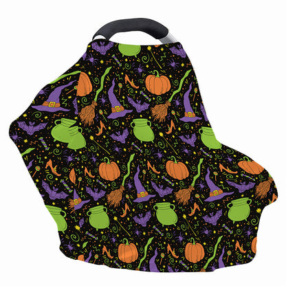 Halloween Wizard Pattern Print Baby Seat Cover