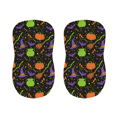 Halloween Wizard Pattern Print Bar Stool Covers