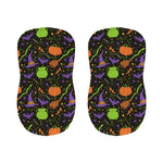 Halloween Wizard Pattern Print Bar Stool Covers