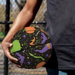 Halloween Wizard Pattern Print Basketball