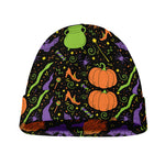 Halloween Wizard Pattern Print Beanie