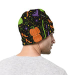 Halloween Wizard Pattern Print Beanie