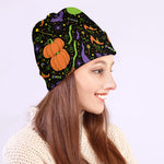 Halloween Wizard Pattern Print Beanie