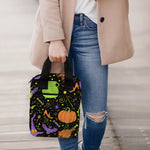 Halloween Wizard Pattern Print Bible Tote Bag