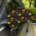 Halloween Wizard Pattern Print Car Side Mirror Covers