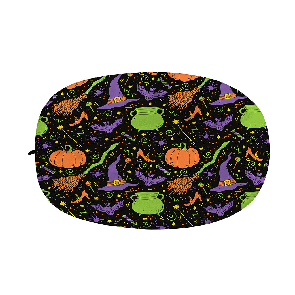 Halloween Wizard Pattern Print Car Side Mirror Covers