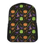 Halloween Wizard Pattern Print Casual Backpack