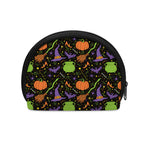 Halloween Wizard Pattern Print Coin Purse