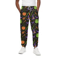 Halloween Wizard Pattern Print Cotton Sweatpants