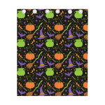 Halloween Wizard Pattern Print Curtain