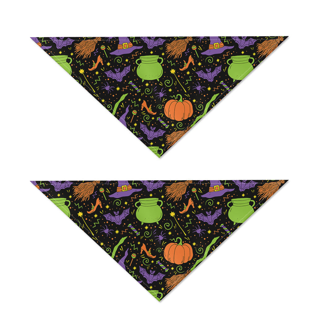 Halloween Wizard Pattern Print Dog Bandana