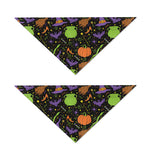 Halloween Wizard Pattern Print Dog Bandana