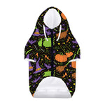 Halloween Wizard Pattern Print Dog Zip Up Hoodie