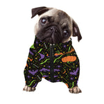 Halloween Wizard Pattern Print Dog Zip Up Jacket