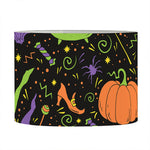 Halloween Wizard Pattern Print Drum Lamp Shade