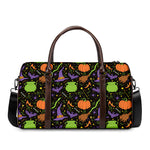 Halloween Wizard Pattern Print Duffle Bag