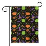 Halloween Wizard Pattern Print House Flag