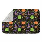 Halloween Wizard Pattern Print Indoor Door Mat