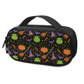 Halloween Wizard Pattern Print Portable Cooler Travel Case