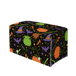 Halloween Wizard Pattern Print Leather Tissue Box Cover
