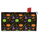 Halloween Wizard Pattern Print Mailbox Cover