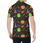 Halloween Wizard Pattern Print Men's Shirt