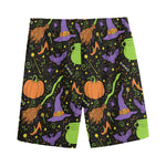Halloween Wizard Pattern Print Men's Sports Shorts