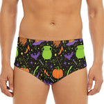 Halloween Wizard Pattern Print Men's Triangle Swim Briefs
