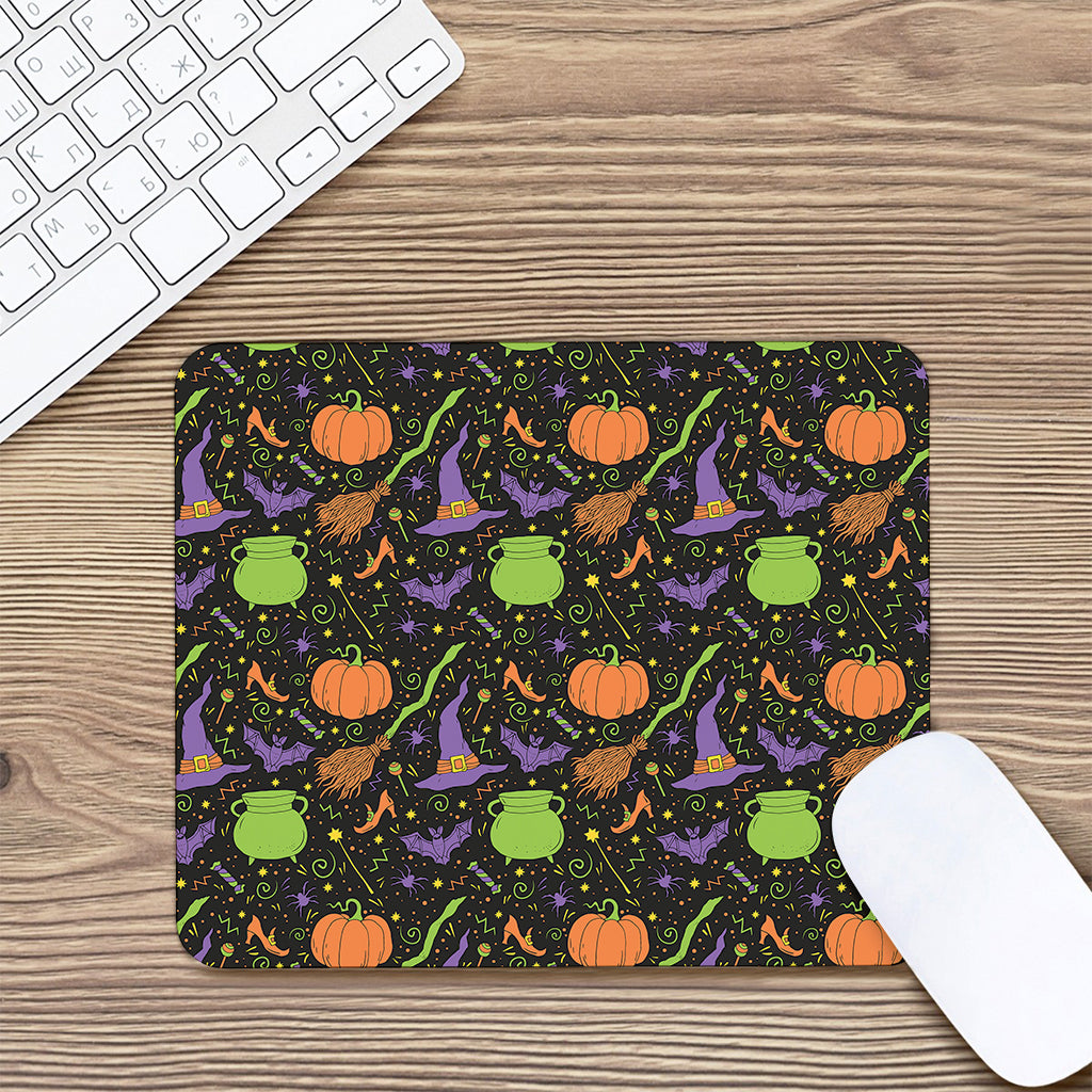 Halloween Wizard Pattern Print Mouse Pad