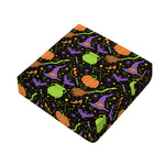 Halloween Wizard Pattern Print Outdoor Seat Cushion Cover