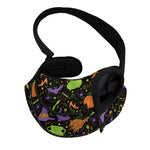 Halloween Wizard Pattern Print Pet Sling Carrier