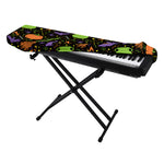 Halloween Wizard Pattern Print Piano Keyboard Cover