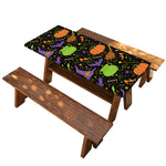 Halloween Wizard Pattern Print Picnic Table Cover