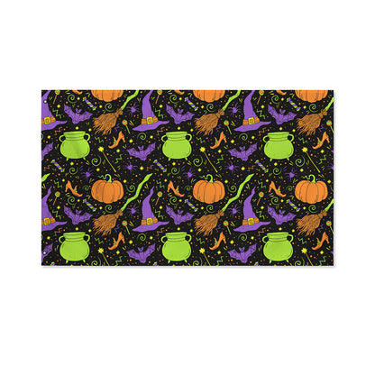 Halloween Wizard Pattern Print Polyester Flag